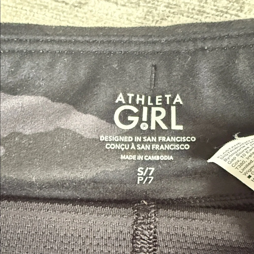 Athleta Girls Black Camouflage Tiered Athletic Skort